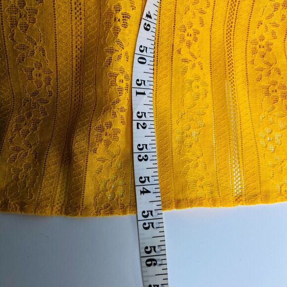 Skies Are‎ Blue Size XS Karlie Halter Lace Eyelet Sleeveless Maxi Dress Yellow - Picture 10 of 10